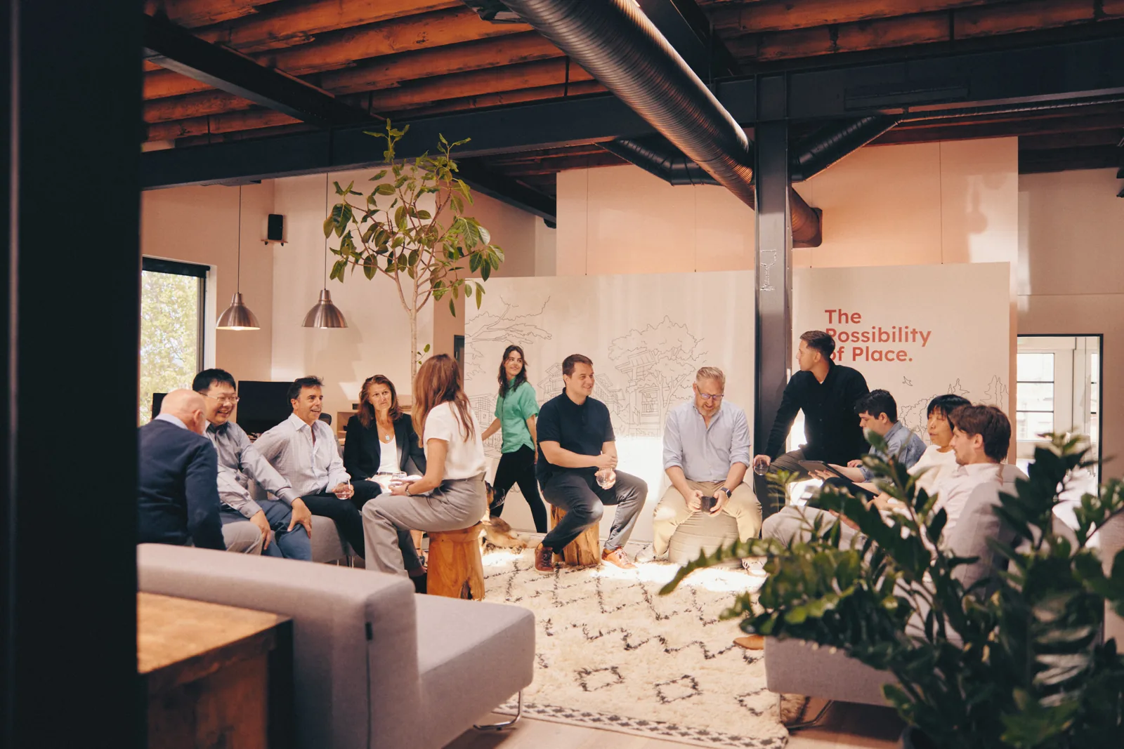 The Placemark team gathered in the studio